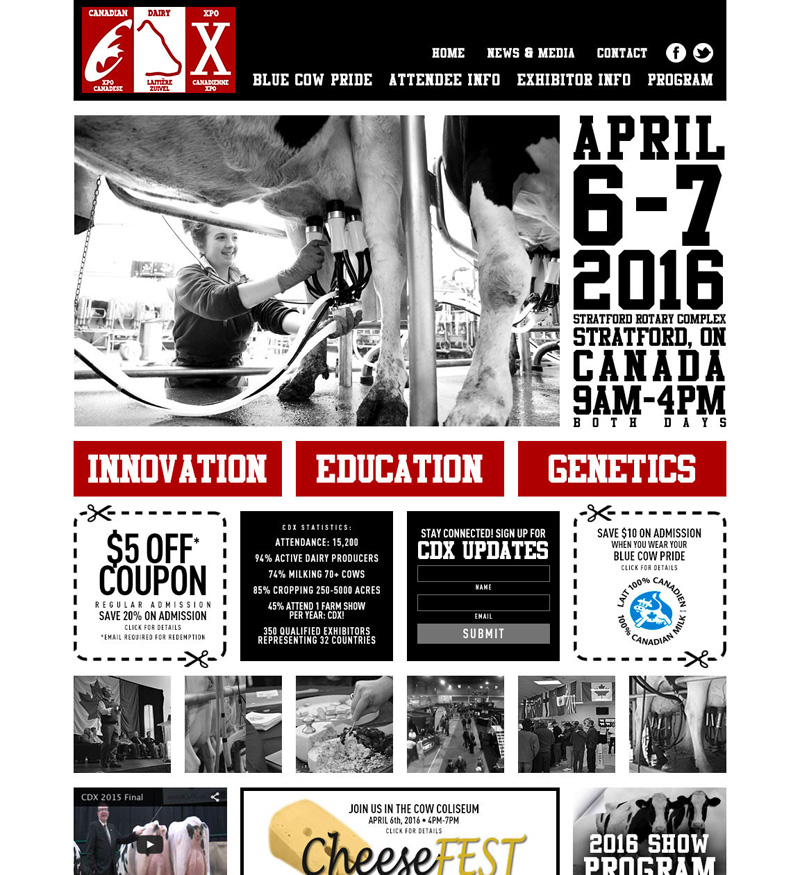 Canadian Dairy Expo (CDX) website