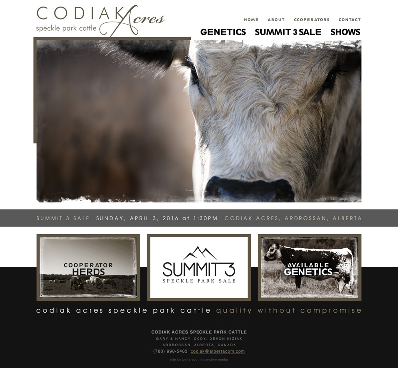 Codiak Acres website
