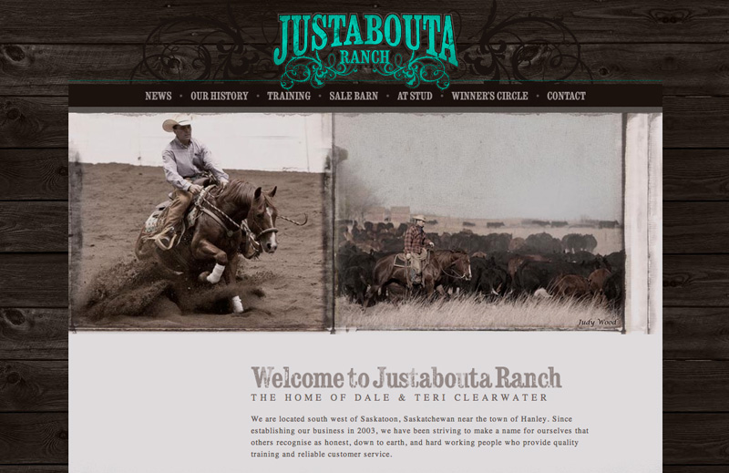 Justabouta Ranch website