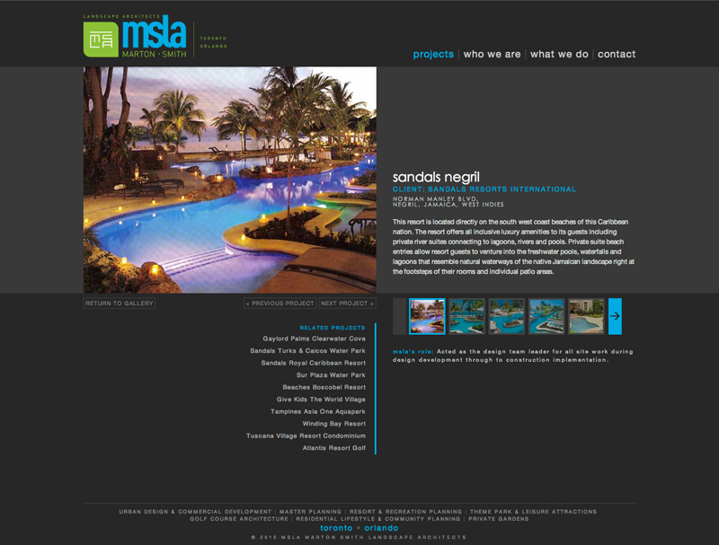 Marton-Smith Landscape Architects (MSLA) website