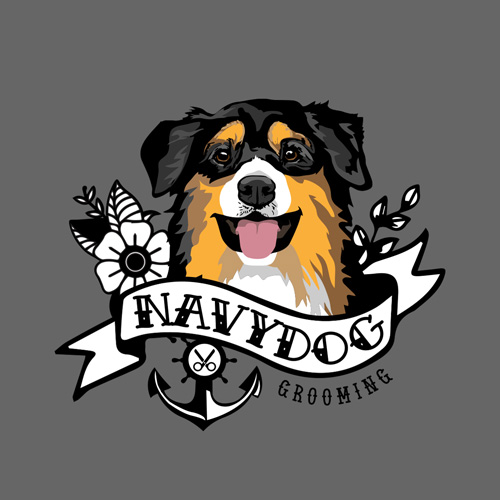 navydog-aussie Navy Dog Grooming logo