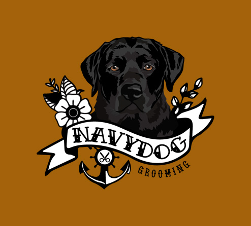 navydog-lab Navy Dog Grooming logo
