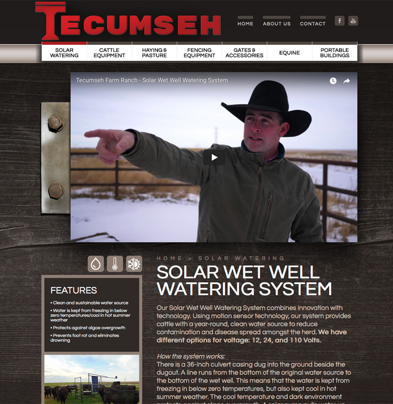 Tecumseh Farm & Ranch website